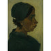 Riproduzione del dipinto Tête de paysanne - Vincent van Gogh