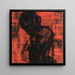 Têtes sombres sur rouge - Christian Rohlfs — quadro incorniciato alla parete