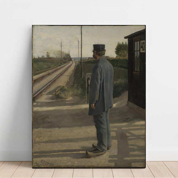 Riproduzione del dipinto The Lineman - Laurits Andersen Ring