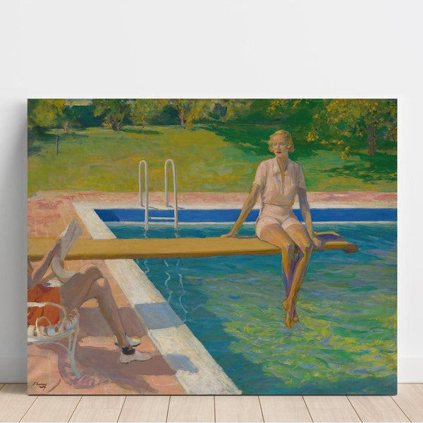 Riproduzione del dipinto The Viscountess Castlerosse, Palm Springs di Sir John Lavery