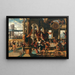 Le Festin d'Assuérus - Il Maestro di Paolo e Barnaba — quadro incorniciato alla parete