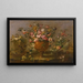 Nature morte con rose, garofani e altri fiori in un vaso su un davanzale - Il Pseudo Guardi — quadro incorniciato alla parete