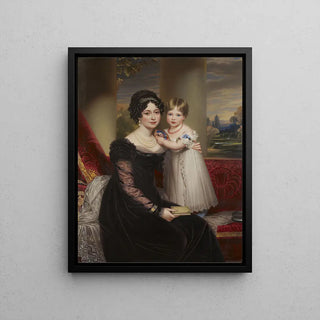 La Duchessa di Kent con sua figlia, la futura regina Vittoria di Henry Bone