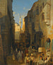 Una strada animata a Tanger - Themistokles von Eckenbrecher — vista dell’opera