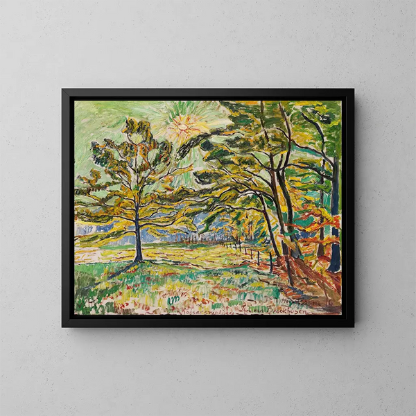 Sole d'autunno - Theo Von Brockhusen — quadro incorniciato alla parete