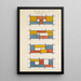 Progetto per una vetrata - Theo van Doesburg — quadro incorniciato alla parete