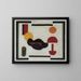 Natura morta composizione V - Theo van Doesburg — quadro incorniciato alla parete