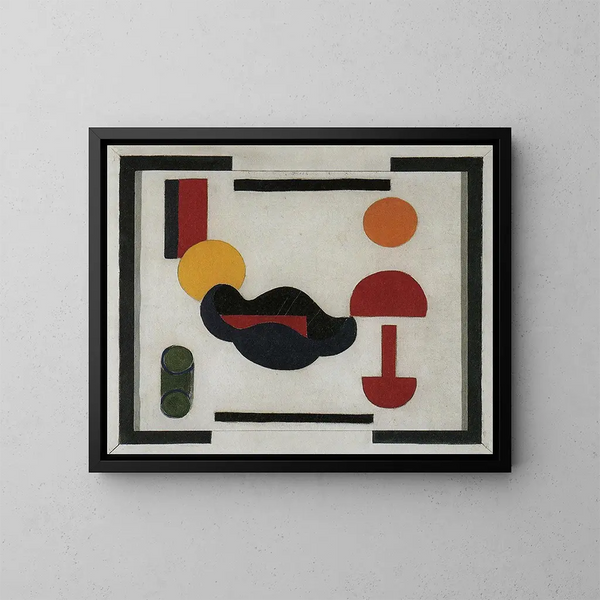 Natura morta composizione V - Theo van Doesburg — quadro incorniciato alla parete
