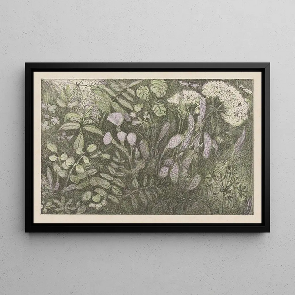 Fiori e piante - Theo van Hoytema — quadro incorniciato alla parete