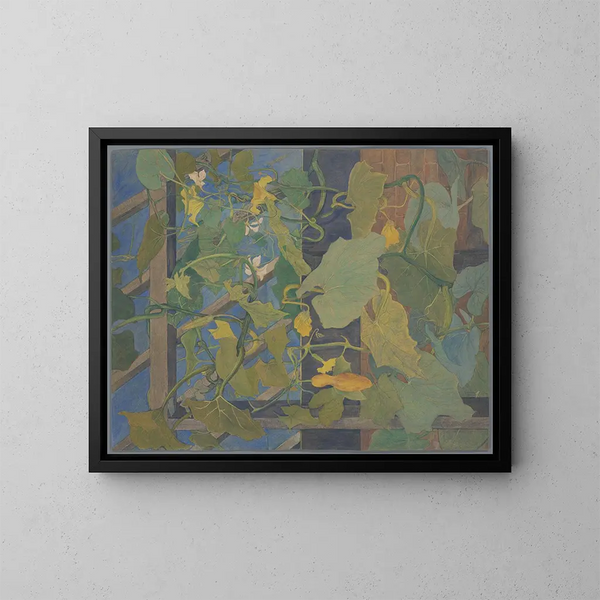 Serre con zucche decorative - Theo van Hoytema — quadro incorniciato alla parete