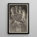 Quattro gufi e due falchi di palude - Theo van Hoytema — quadro incorniciato alla parete