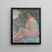 Alla ombra del cespuglio - Theo van Rysselberghe — quadro incorniciato alla parete
