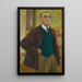 Autoportrait au gilet vert - Theo van Rysselberghe — quadro incorniciato alla parete