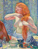 Donna con acconciatura La rossa VIII - Théo van Rysselberghe — vista dell’opera