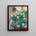 Le Peonie bianche - Theo van Rysselberghe — quadro incorniciato alla parete