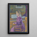 Maria, la futura Madame Henry Van de Velde - Theo van Rysselberghe — quadro incorniciato alla parete