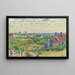 Paesaggio con Case - Theo van Rysselberghe — quadro incorniciato alla parete