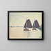 Pescatori sullo Schelda - Theo van Rysselberghe — quadro incorniciato alla parete
