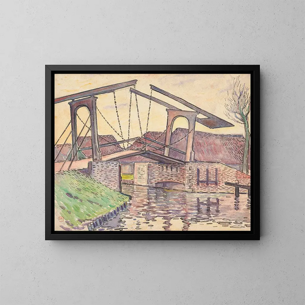 Ponte in Olanda - Theo van Rysselberghe — quadro incorniciato alla parete
