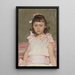 Ritratto di bambina - Theo van Rysselberghe — quadro incorniciato alla parete