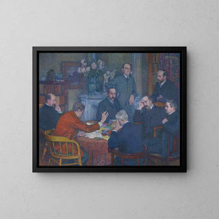 La Lecture - Theo van Rysselberghe — quadro incorniciato alla parete