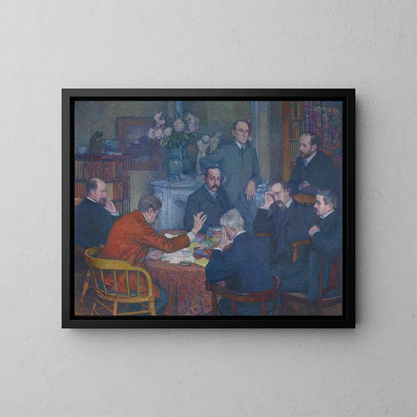 La Lecture - Theo van Rysselberghe — quadro incorniciato alla parete