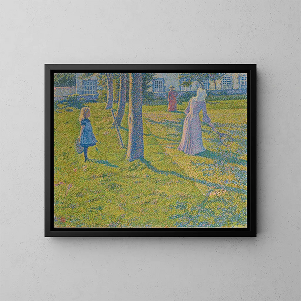 Thuin ou la Partie de tennis - Theo van Rysselberghe — quadro incorniciato alla parete