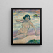 Studio per Dopo il bagno, studio di una nuda - Théo van Rysselberghe — quadro incorniciato alla parete