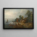 Le passage de la rivière - Theobald Michau — quadro incorniciato alla parete