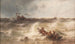 Naufrage près de la jetée - Theodor Alexander Weber — vista dell’opera