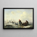 La Neva à San Pietroburgo Leningrado in inverno - Theodor Hildebrandt — quadro incorniciato alla parete
