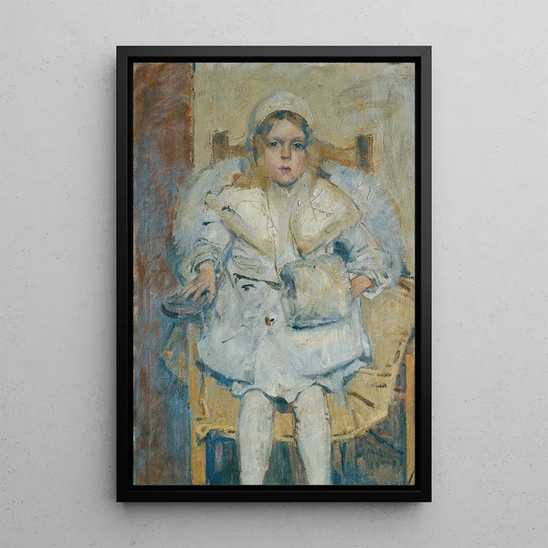 Portrait de jeune fille - Theodor Hummel — quadro incorniciato alla parete