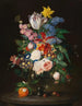 Magnifico di nature morta di fiori con insetti - Theodor Mattenheimer — vista dell’opera