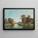 Paesaggio di parco estivo - Theodor Nocken — quadro incorniciato alla parete