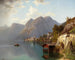 Vista di Hallstatt - Theodor Nocken — vista dell’opera