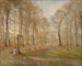 Giorno d'autunno tardivo nel parco dei cervi di Jægersborg a nord di Copenaghen - Theodor Philipsen — vista dell’opera
