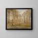 Giorno d'autunno tardivo nel parco dei cervi di Jægersborg a nord di Copenaghen - Theodor Philipsen — quadro incorniciato alla parete