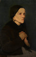 Femme en prière - Theodor Poeckh — quadro incorniciato alla parete