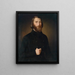 Ritratto del teologo Carl Scholl - Theodor Schultz — quadro incorniciato alla parete