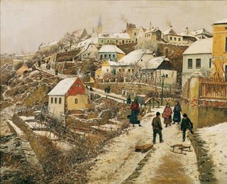 Znaim nella neve II - Theodor von Hermann — vista dell’opera