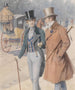 Due signori nell'avenue principale - Theodor Zasche — vista dell’opera