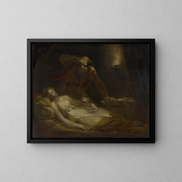 Othello e Desdemona - Theodor von Holst — quadro incorniciato alla parete