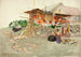 villaggio indiano in Alaska con salmoni in essiccazione - Theodore J. Richardson — vista dell’opera