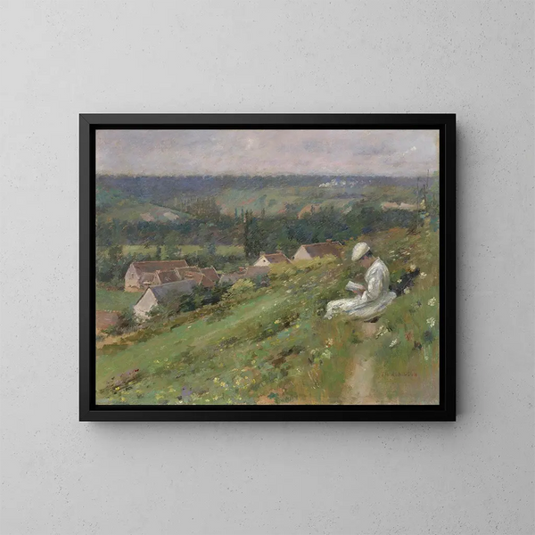 La valle di Arconville - Theodore Robinson — quadro incorniciato alla parete