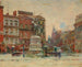 Monumento a Washington a Union Square in inverno - Theodore Robinson — vista dell’opera
