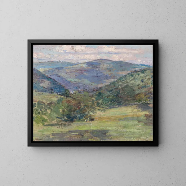 Collina del Vermont - Theodore Robinson — quadro incorniciato alla parete