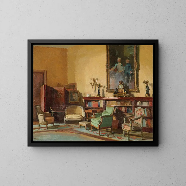 Interno di casa - Theodoros Ralli — quadro incorniciato alla parete