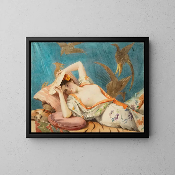 Japonerie - Theodoros Ralli — quadro incorniciato alla parete