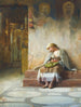 Giovane ragazza addormentata in una chiesa - Theodoros Ralli — vista dell’opera