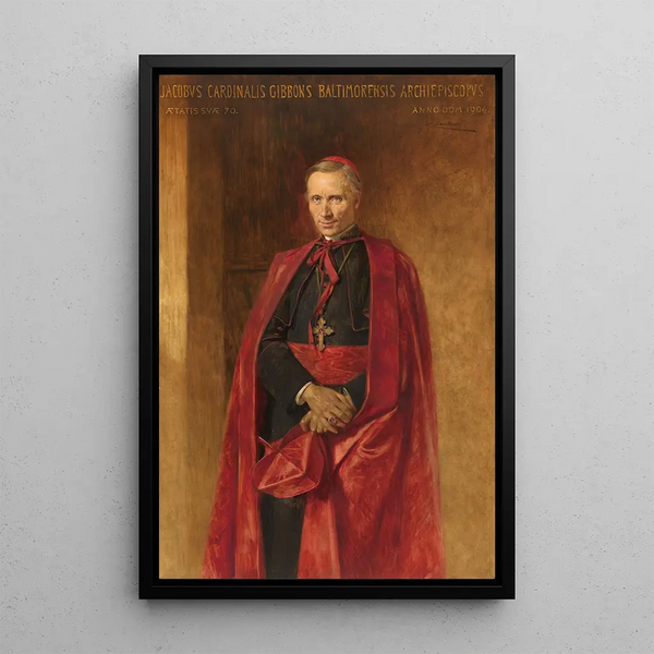 Cardinal James Gibbons - Théobald Chartran — quadro incorniciato alla parete